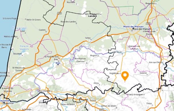 Landes map