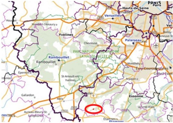 Ile-de-France map