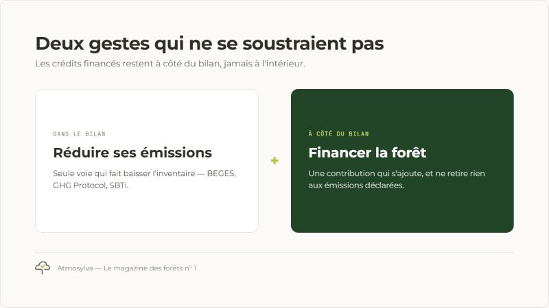 Distinction réduction rémission et financement carbone