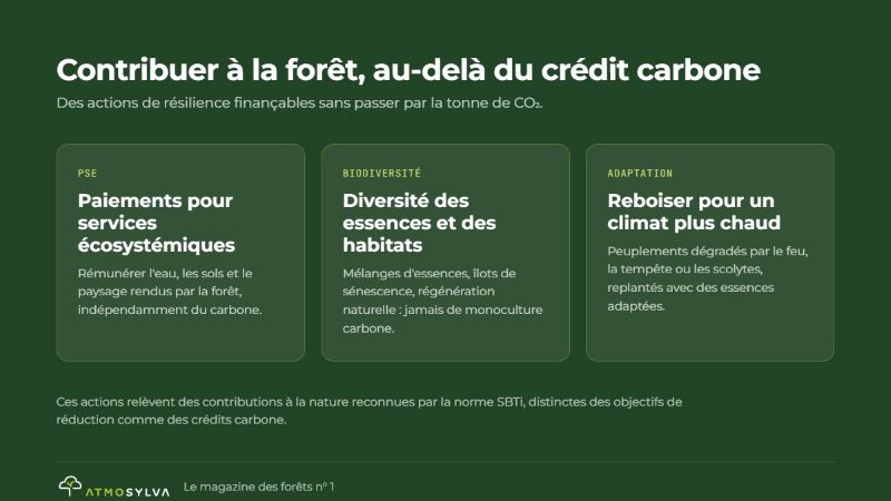 Contribuer à la forêt, au-delà du carbone